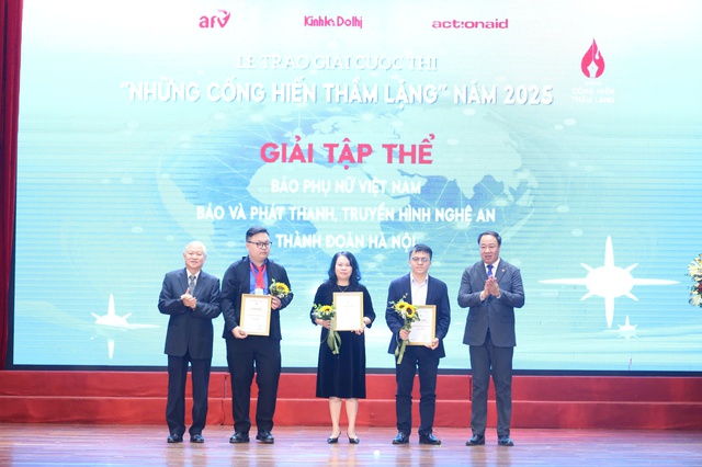 Báo Phụ nữ Việt Nam đoạt 2 giải thưởng tại Cuộc thi viết "Những cống hiến thầm lặng" năm 2025- Ảnh 2. Báo Phụ nữ Việt Nam đoạt 2 giải thưởng tại Cuộc thi viết "Những cống hiến thầm lặng" năm 2025- Ảnh 2.