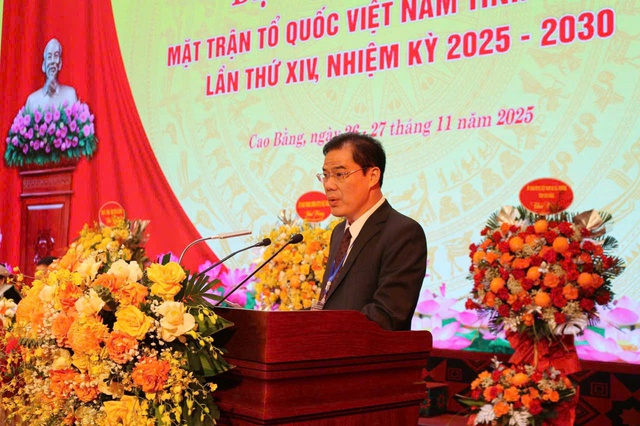 Thiếu tướng Vũ Hồng Quang giữ chức vụ Chủ tịch Ủy ban MTTQ Việt Nam tỉnh Cao Bằng- Ảnh 1.