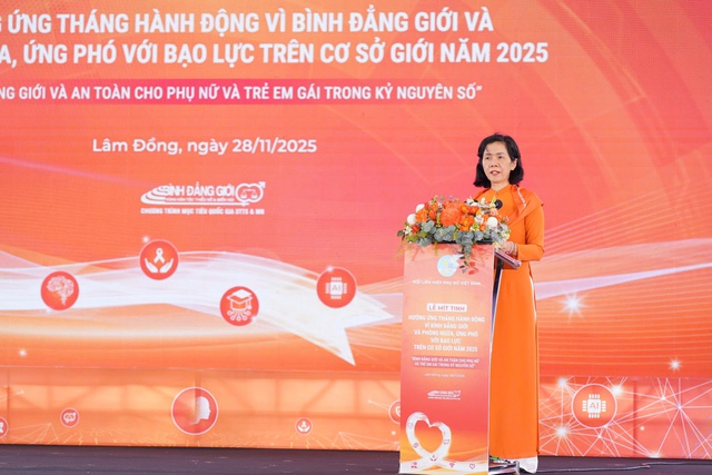 Những hình ảnh đẹp tại Lễ Mít tinh hưởng ứng Tháng Hành động vì bình đẳng giới năm 2025- Ảnh 4.