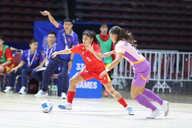 SEA Games 33: Thắng Philippines, Đội tuyển Futsal nữ Việt Nam giành vé vào Chung kết- Ảnh 2. SEA Games 33: Thắng Philippines, Đội tuyển Futsal nữ Việt Nam giành vé vào Chung kết- Ảnh 2.