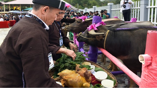 "Vũ trụ 3 tầng" trong đời sống tâm linh của người Lự ở Lai Châu- Ảnh 2. "Vũ trụ 3 tầng" trong đời sống tâm linh của người Lự ở Lai Châu- Ảnh 2.