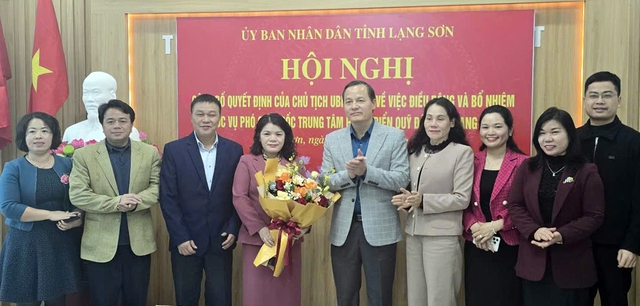 Trung tâm Phát triển Quỹ đất tỉnh Lạng Sơn có tân nữ Phó Giám đốc- Ảnh 1.