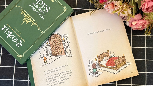 Hình ảnh minh họa trong cuốn "Điều kỳ diệu ở vương quốc Sách" Hình ảnh minh họa trong cuốn "Điều kỳ diệu ở vương quốc Sách"