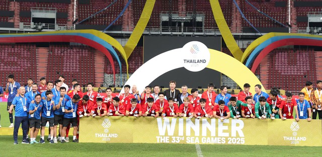 Chùm ảnh: Nhìn lại trận Chung kết đầy cảm xúc và chiến thắng tuyệt vời của U22 Việt Nam- Ảnh 16.