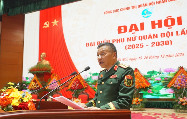 Quán triệt nhiều nội dung quan trọng tại phiên thứ nhất Đại hội đại biểu Phụ nữ Quân đội lần thứ VIII- Ảnh 1.