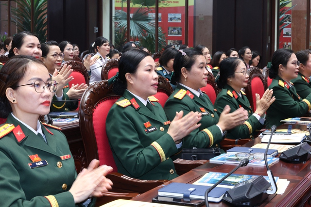 Đại hội đại biểu Phụ nữ Quân đội lần thứ VIII thành công tốt đẹp- Ảnh 15. Đại hội đại biểu Phụ nữ Quân đội lần thứ VIII thành công tốt đẹp- Ảnh 15.