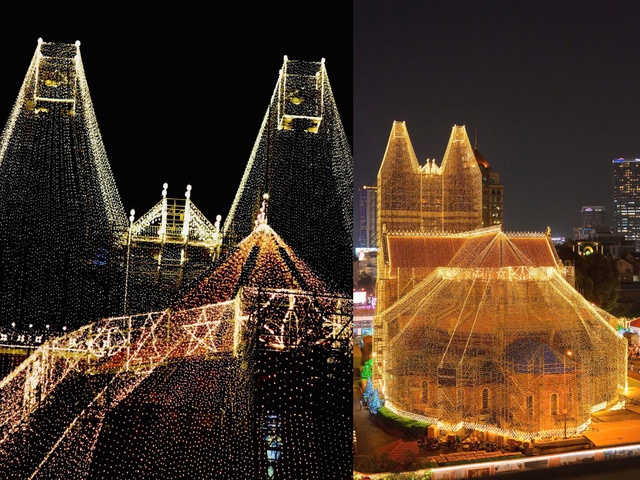 Giới trẻ nô nức check-in tại Nhà thờ Đức Bà đón Giáng sinh- Ảnh 1. Giới trẻ nô nức check-in tại Nhà thờ Đức Bà đón Giáng sinh- Ảnh 1.