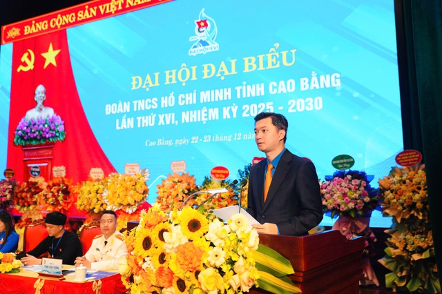 Bà Nguyễn Thị Hương Nhung tái đắc cử Bí thư Tỉnh Đoàn Cao Bằng- Ảnh 3.