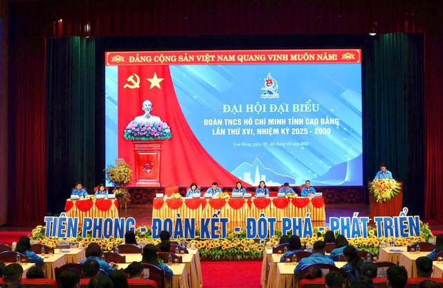 Bà Nguyễn Thị Hương Nhung tái đắc cử Bí thư Tỉnh Đoàn Cao Bằng- Ảnh 1.