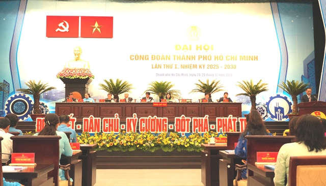 Gần 650 đại biểu dự Đại hội Công đoàn TPHCM lần thứ I- Ảnh 1.