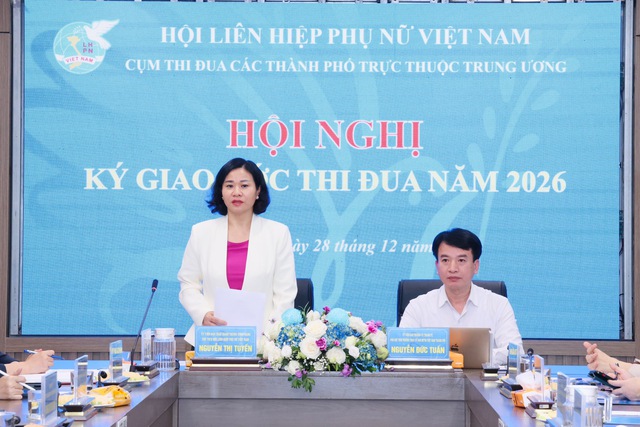 Cụm thi đua Hội LHPN 6 thành phố trực thuộc trung ương ký Giao ước thi đua năm 2026- Ảnh 4.