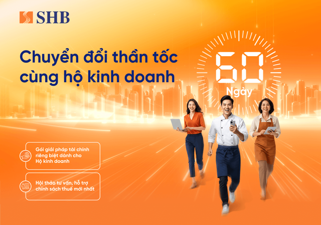 SHB kích hoạt chiến dịch 60 ngày chuyển đổi tăng tốc cho tiểu thương trên toàn quốc- Ảnh 1. SHB kích hoạt chiến dịch 60 ngày chuyển đổi tăng tốc cho tiểu thương trên toàn quốc- Ảnh 1.