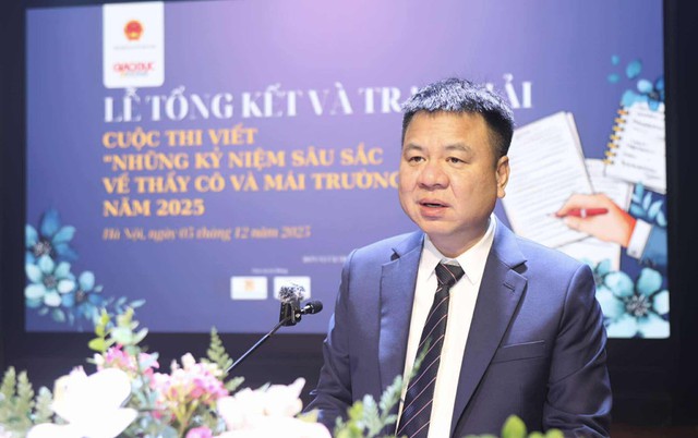 Trao giải cuộc thi “Những kỷ niệm sâu sắc về thầy cô và mái trường” năm 2025- Ảnh 1. Trao giải cuộc thi “Những kỷ niệm sâu sắc về thầy cô và mái trường” năm 2025- Ảnh 1.