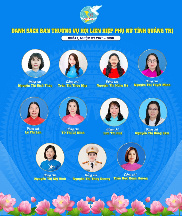 Infographics: Bà Nguyễn Thị Bích Thuỷ giữ chức Chủ tịch Hội LHPN tỉnh Quảng Trị- Ảnh 2. Infographics: Bà Nguyễn Thị Bích Thuỷ giữ chức Chủ tịch Hội LHPN tỉnh Quảng Trị- Ảnh 2.