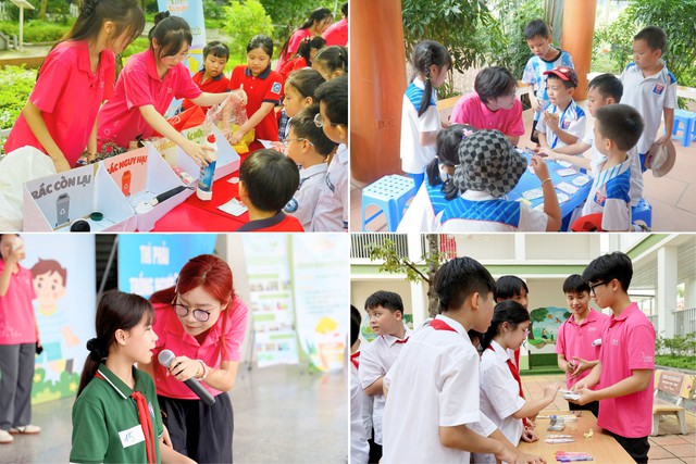 School Tour 2025 - Mầm xanh đến trường lan tỏa thông điệp sống xanh tới hơn 5.500 học sinh trên địa bàn TP. Hà Nội- Ảnh 5. School Tour 2025 - Mầm xanh đến trường lan tỏa thông điệp sống xanh tới hơn 5.500 học sinh trên địa bàn TP. Hà Nội- Ảnh 5.