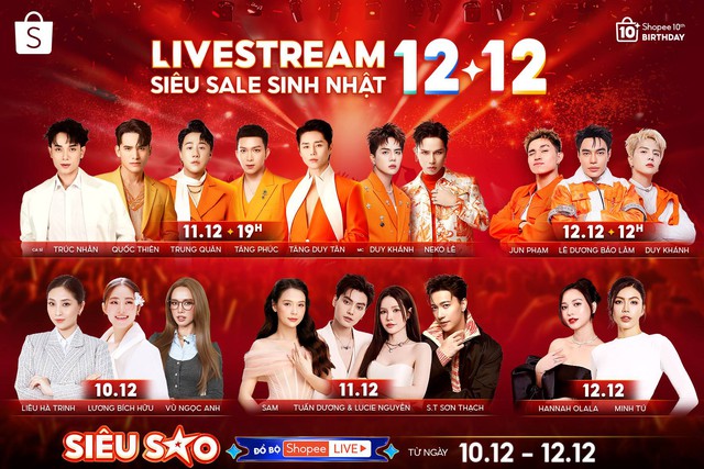 Shopee khởi động “12.12 Siêu Sale Sinh Nhật” với loạt chương trình mua sắm giải trí hoành tráng- Ảnh 3. Shopee khởi động “12.12 Siêu Sale Sinh Nhật” với loạt chương trình mua sắm giải trí hoành tráng- Ảnh 3.