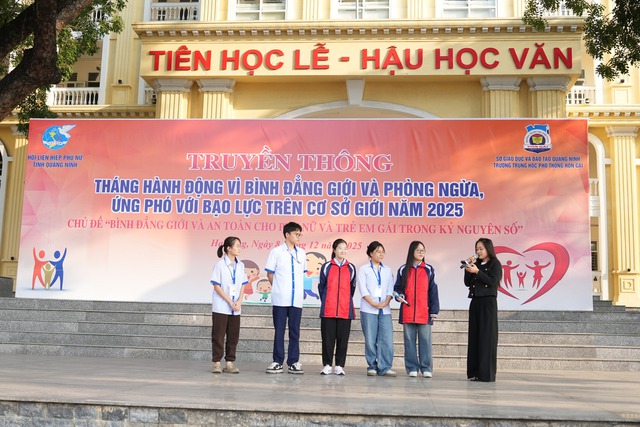 Hội LHPN tỉnh Quảng Ninh lan tỏa tinh thần bình đẳng giới tới gần 3.500 học sinh- Ảnh 1. Hội LHPN tỉnh Quảng Ninh lan tỏa tinh thần bình đẳng giới tới gần 3.500 học sinh- Ảnh 1.