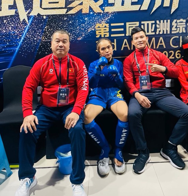 Nữ võ sĩ Việt Nam chiến thắng ấn tượng tại giải Vô địch MMA châu Á- Ảnh 1. Nữ võ sĩ Việt Nam chiến thắng ấn tượng tại giải Vô địch MMA châu Á- Ảnh 1.