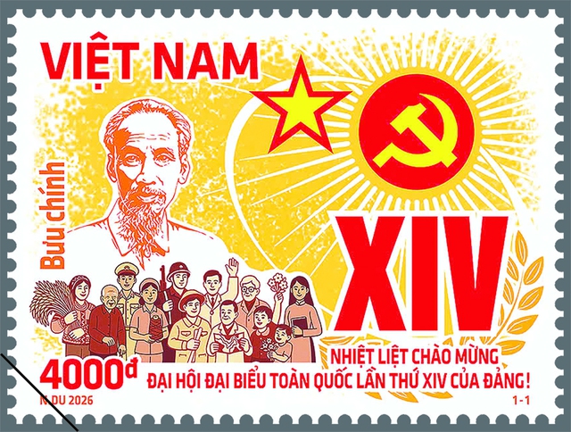Phát hành bộ tem "Chào mừng Đại hội đại biểu toàn quốc lần thứ XIV của Đảng!"- Ảnh 2.