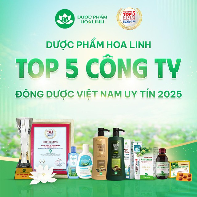 Dược phẩm Hoa Linh tiếp tục được vinh danh Top 5 Công ty Đông dược uy tín- Ảnh 1.