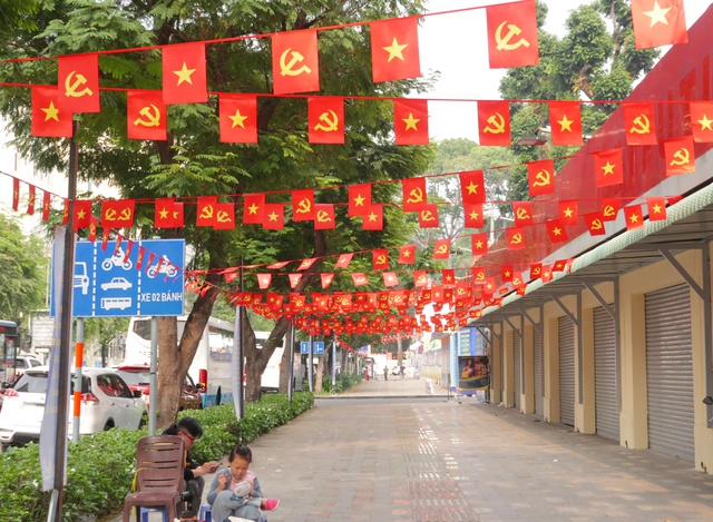 TPHCM rực rỡ cờ hoa chào mừng Đại hội XIV của Đảng- Ảnh 1.