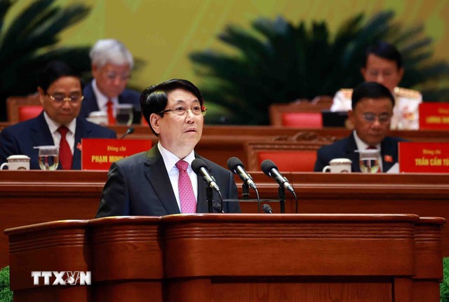 Diễn văn khai mạc của Chủ tịch nước Lương Cường tại Đại hội XIV của Đảng- Ảnh 1.