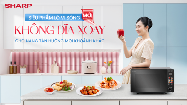 SHARP ra mắt lò vi sóng không đĩa xoay mới: mở không gian, nấu dễ dàng- Ảnh 5. SHARP ra mắt lò vi sóng không đĩa xoay mới: mở không gian, nấu dễ dàng- Ảnh 5.