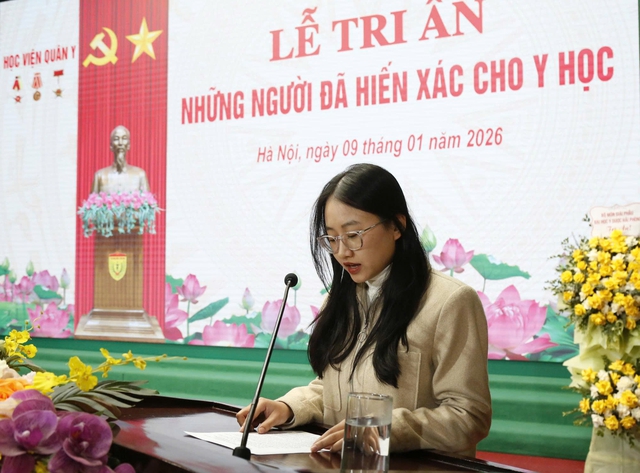 Học viện Quân y xúc động tri ân những người đã hiến thi thể cho y học- Ảnh 5.