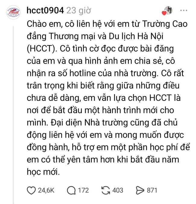 Nữ sinh bật khóc vì tổn thương, nhà trường chủ động liên hệ để hỗ trợ- Ảnh 2.
