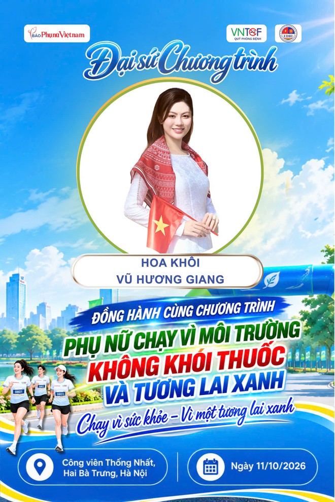 Người nổi tiếng tham gia giải chạy "Phụ nữ chạy vì môi trường không khói thuốc" - Ảnh 2.