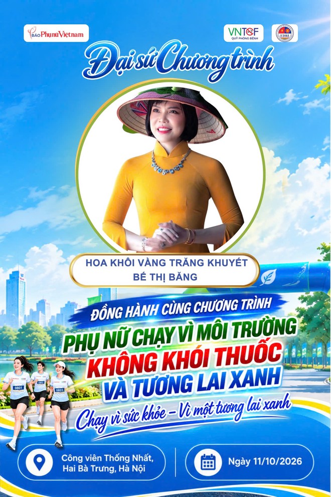 Người nổi tiếng tham gia giải chạy "Phụ nữ chạy vì môi trường không khói thuốc" - Ảnh 1.