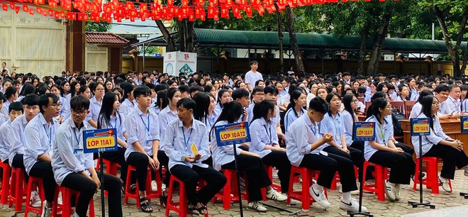 Trường THPT Hồng Lĩnh tuyên truyền phòng, chống tác hại của thuốc lá và thuốc lá điện tử- Ảnh 3.