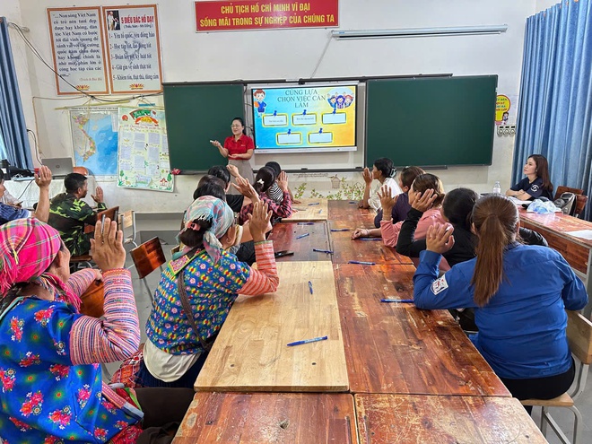 Hội LHPN Lai Châu tập huấn phòng, chống mua bán trẻ em và giám sát công trình vệ sinh trường học- Ảnh 3.