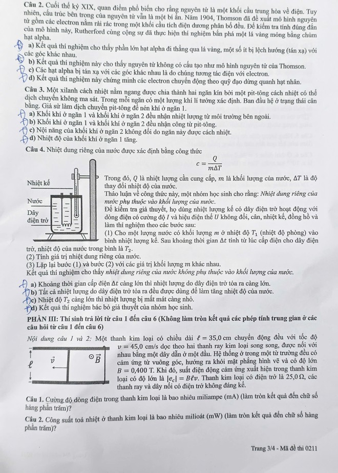 Kỳ thi tốt nghiệp THPT 2026: Nhận xét và gợi ý đáp án các môn tự chọn đầy đủ mã đề- Ảnh 9.