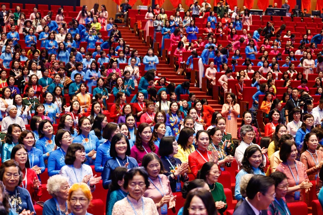 Những hình ảnh đẹp của phiên trọng thể Đại hội đại biểu Phụ nữ toàn quốc lần thứ XIV - Ảnh 23.