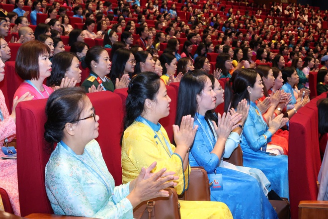 Những hình ảnh đẹp của phiên trọng thể Đại hội đại biểu Phụ nữ toàn quốc lần thứ XIV - Ảnh 26.