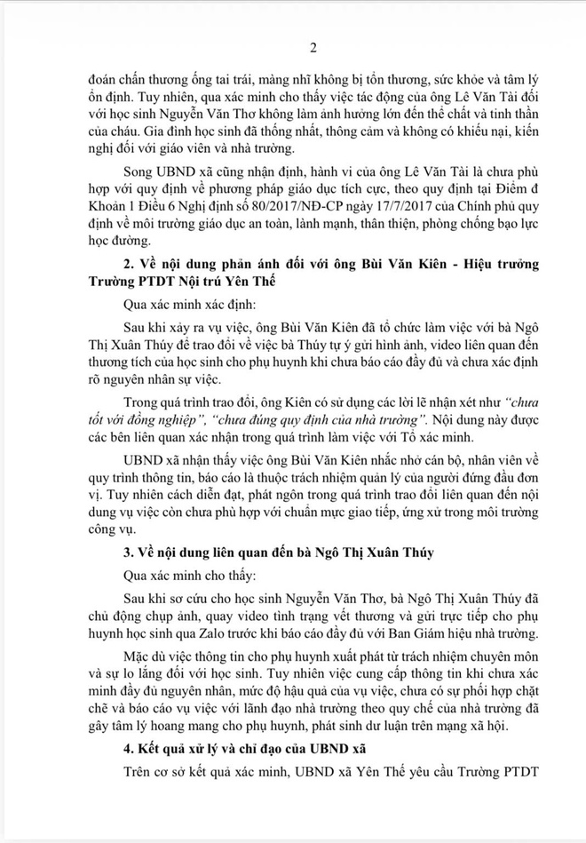 Vụ học sinh chảy máu tai: Nhân viên y tế bị kiểm điểm vì thông báo cho phụ huynh- Ảnh 2.