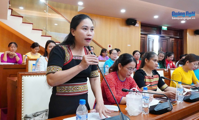 Quảng Ngãi tháo gỡ khó khăn, vướng mắc cho cán bộ, hội viên, phụ nữ - Ảnh 4.