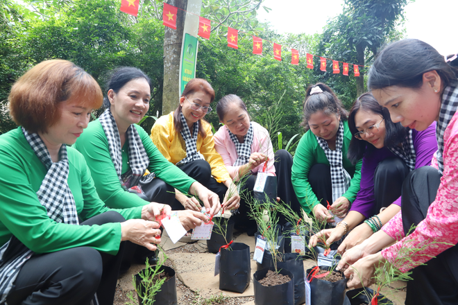 Hội LHPN TPHCM trao tặng 25.000 cây xanh cho Trường Sa - Ảnh 6.