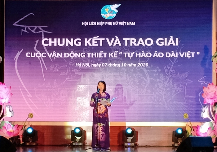 BST &quot;Hoàng thành Thăng Long&quot; đoạt giải Nhất Cuộc vận động thiết kế “Tự hào Áo dài Việt” - Ảnh 1.