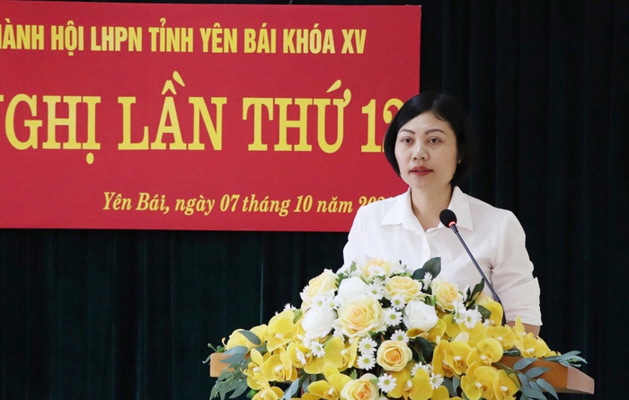 Bà Triệu Bích Ngọc được bầu làm Chủ tịch Hội LHPN tỉnh Yên Bái - Ảnh 1.