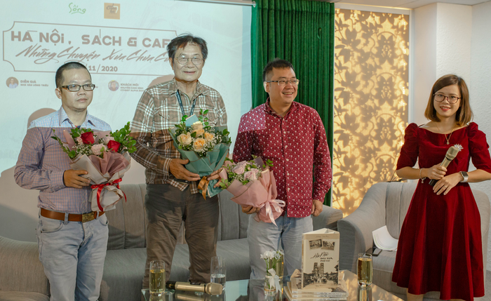Nhạc sĩ Dương Thụ “tay đôi” với nhà văn Uông Triều về Hà Nội - Ảnh 2. Nhạc sĩ Dương Thụ “tay đôi” với nhà văn Uông Triều về Hà Nội - Ảnh 2.