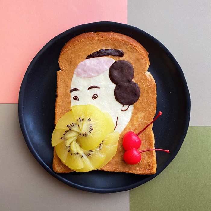 Nữ nghệ nhân Nhật Bản sáng tạo nghệ thuật từ bánh mì nướng - Ảnh 4.
