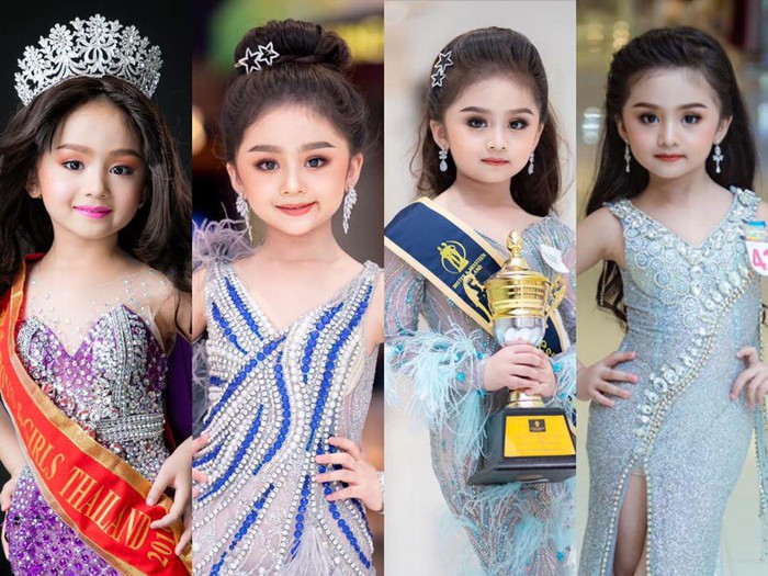 Hoa hậu nhí Thái Lan 6 tuổi cũng đã make-up đậm đà, 
đi giày cao gót tựa quý bà - Ảnh 5.