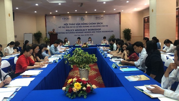 Hội thảo vận động chính sách hỗ trợ phụ nữ di cư hồi hương và gia đình họ  - Ảnh 1.