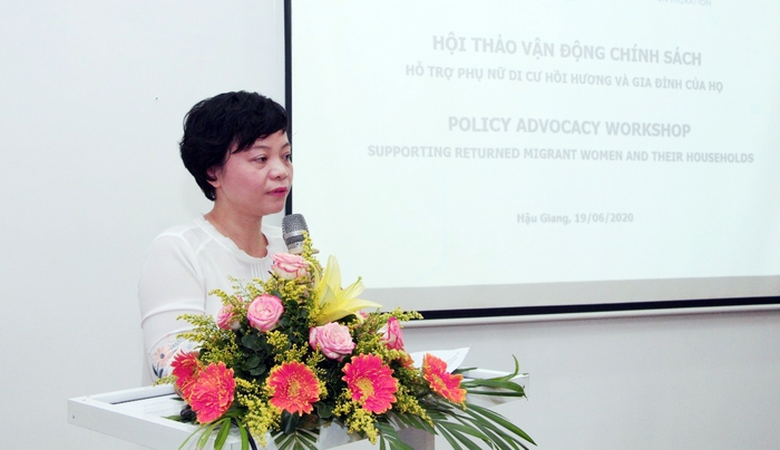 Hội thảo vận động chính sách hỗ trợ phụ nữ di cư hồi hương và gia đình họ  - Ảnh 2.