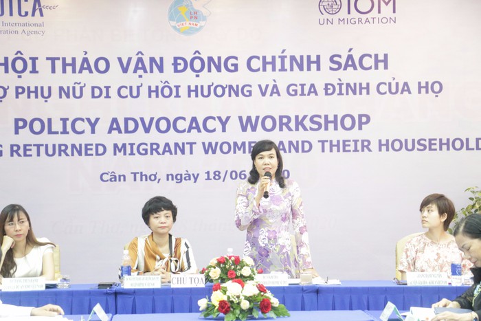 Hội thảo vận động chính sách hỗ trợ phụ nữ di cư hồi hương và gia đình họ  - Ảnh 3.