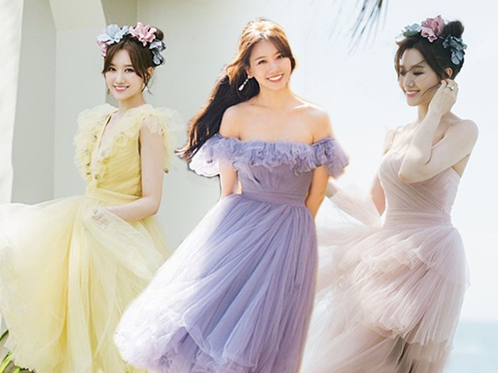 Mải ngắm Hari Won diện váy đầm màu pastel, không ai ngờ cô đã chạm ...