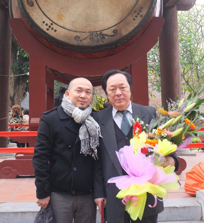 NSND Trung Kiên và con trai, nhạc sĩ Quốc Trung
