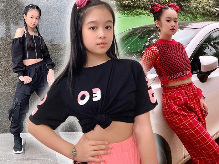 Bé gái Cần Thơ 12 tuổi chuyên đọ sắc Hoa hậu diện croptop ngắn ...